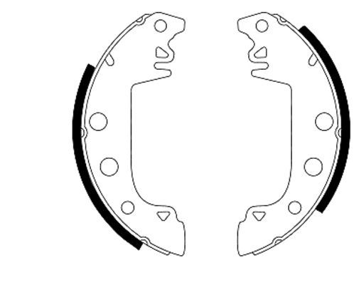 HELLA PAGID Комплект тормозных колодок 8DB 355 000-031